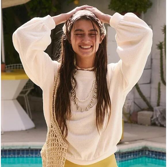 Free People Beach Happy Pullover - New Large - Picture 2 of 5